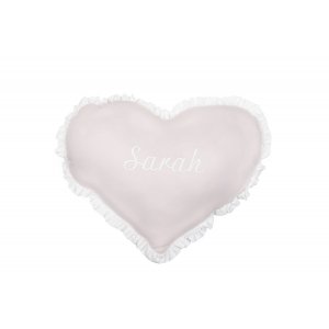 Customized baby pink heart pillow