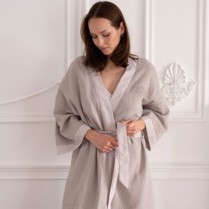 Muslin kimono beige