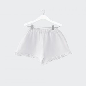 Muslin shorts white