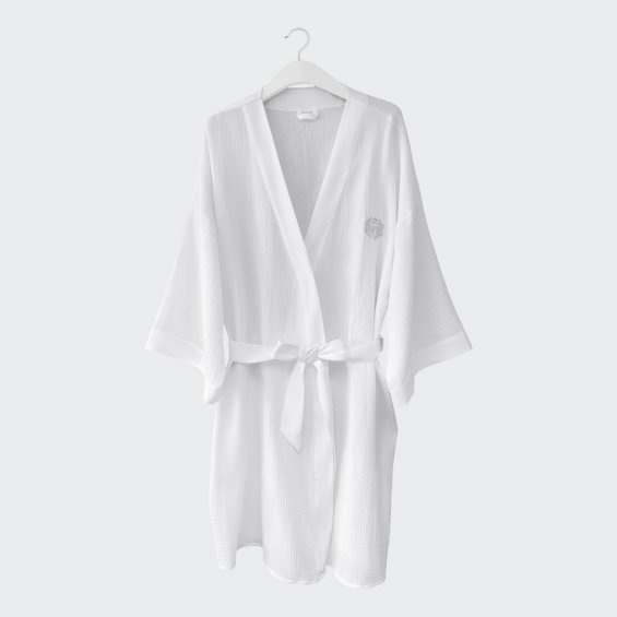 Muslin kimono white