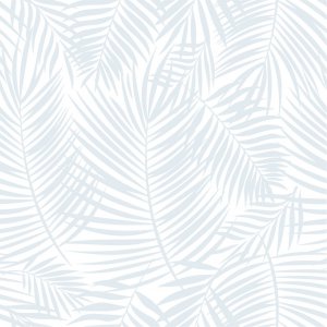Wallpaper with blue palm leaves (to size)