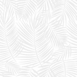 Wallpaper with grey palm leaves (to size)