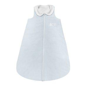 Customized sleeping bag with collar baby blue