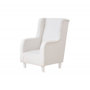 Boucle armchair Modern ivory