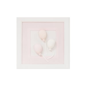 Baby pink picture with balloons